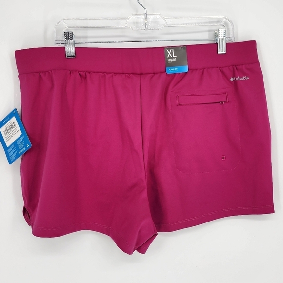 Columbia NWT Sandy Creek Stretch Shorts Magenta Pink Women's XL - Picture 2 of 11